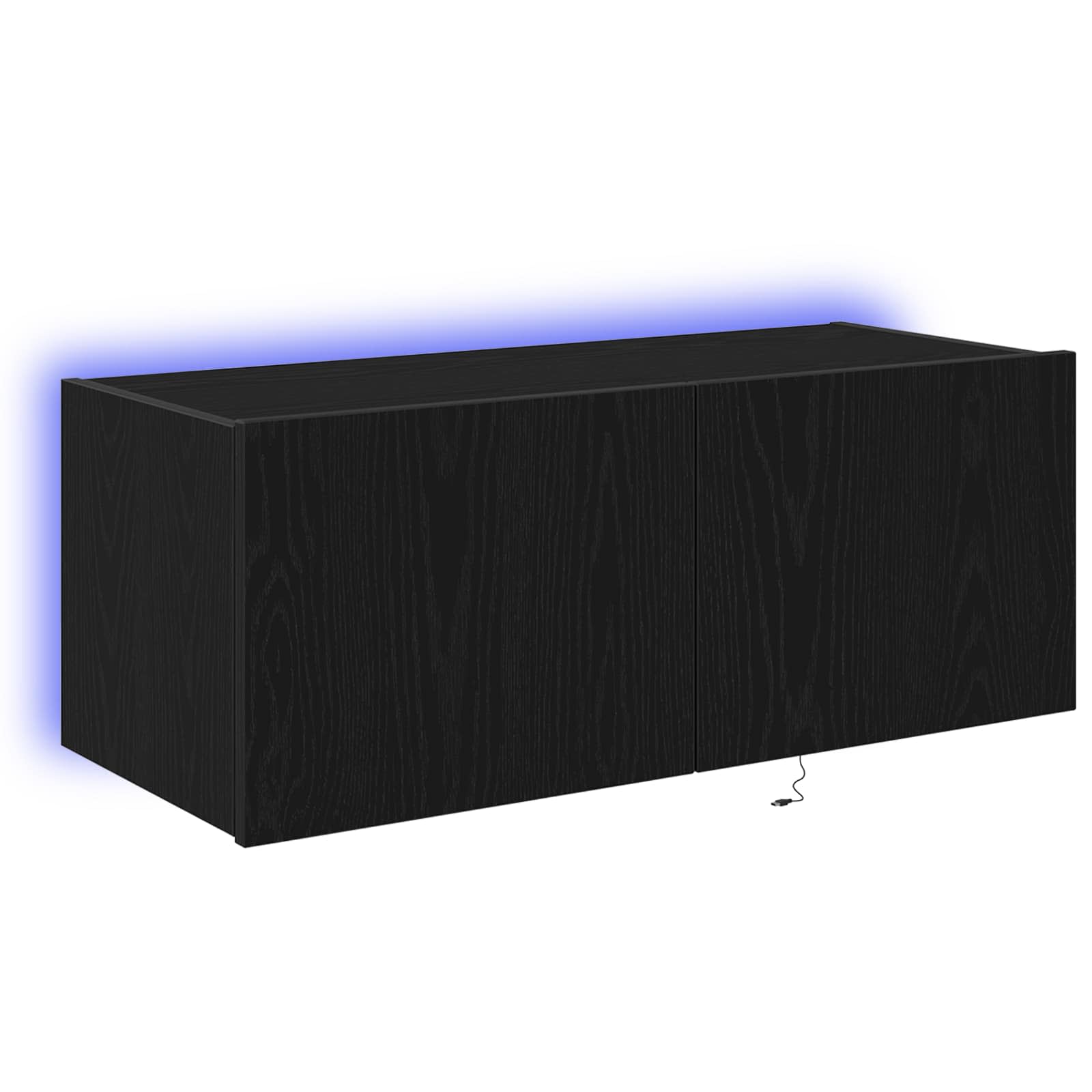 TV zidni ormar Crni hrast 80 x 35 x 31 cm Konstruirano drvo