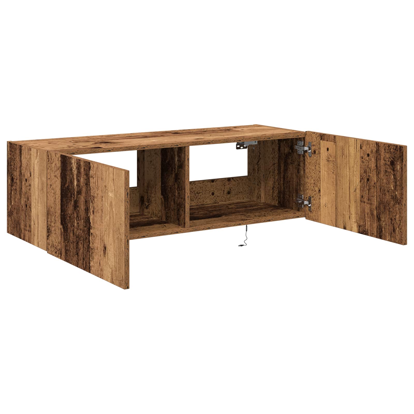 TV zidni ormar Zidne 2 pcs Staro drvo 100 x 35 x 31 cm