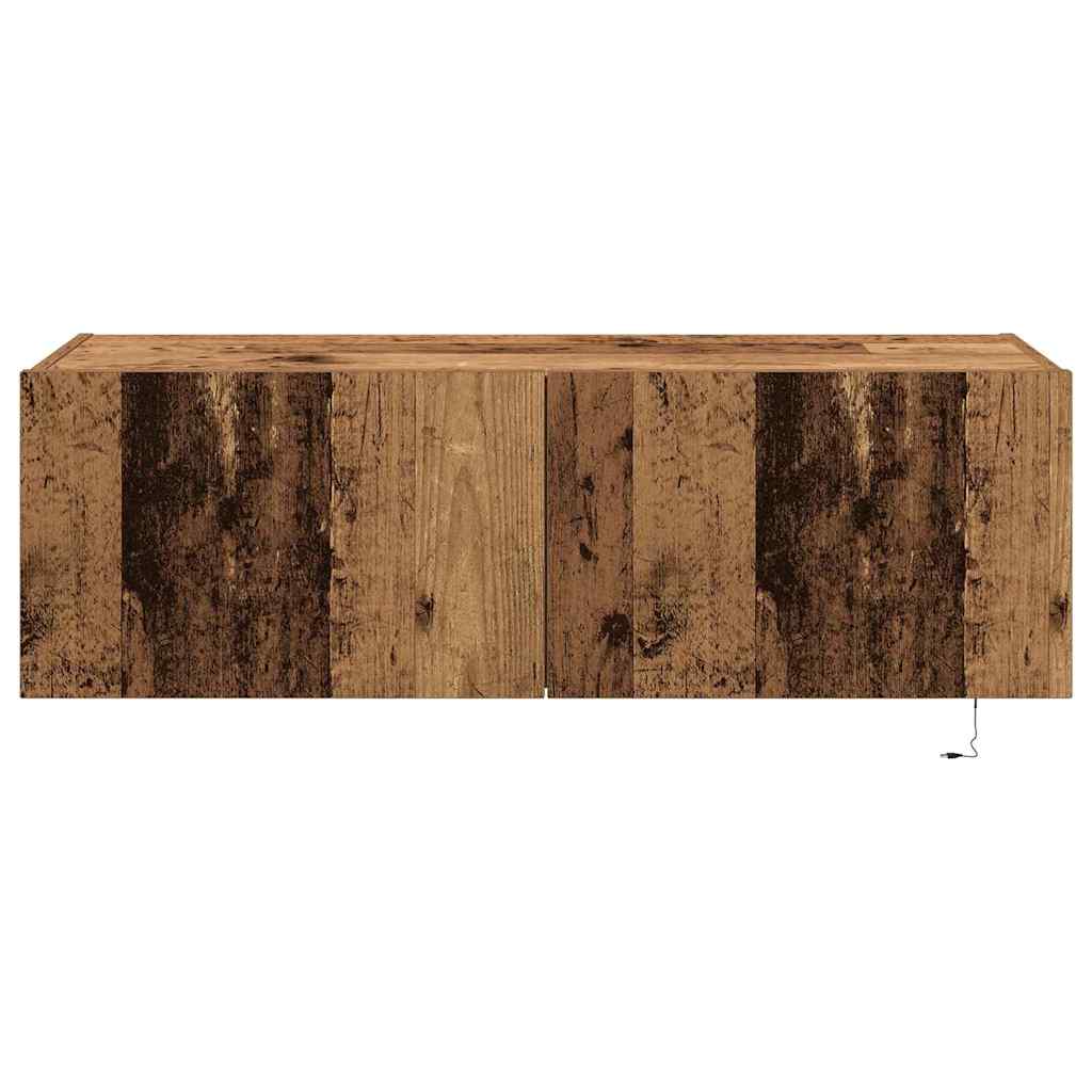 TV zidni ormar Zidne 2 pcs Staro drvo 100 x 35 x 31 cm