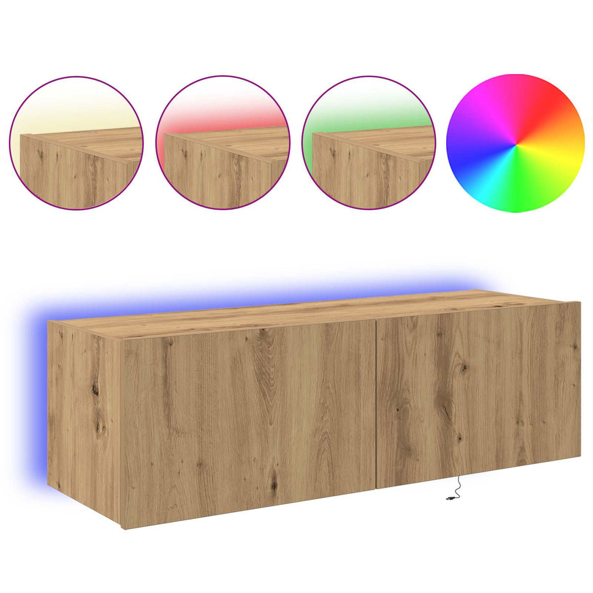 TV zidni ormar Zidne Umjetnički hrast 100 x 35 x 31 cm