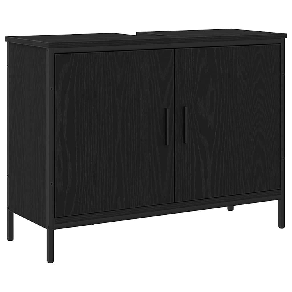 Kupaonski ormarić za sudoper Crni hrast 80 x 30 x 60 cm