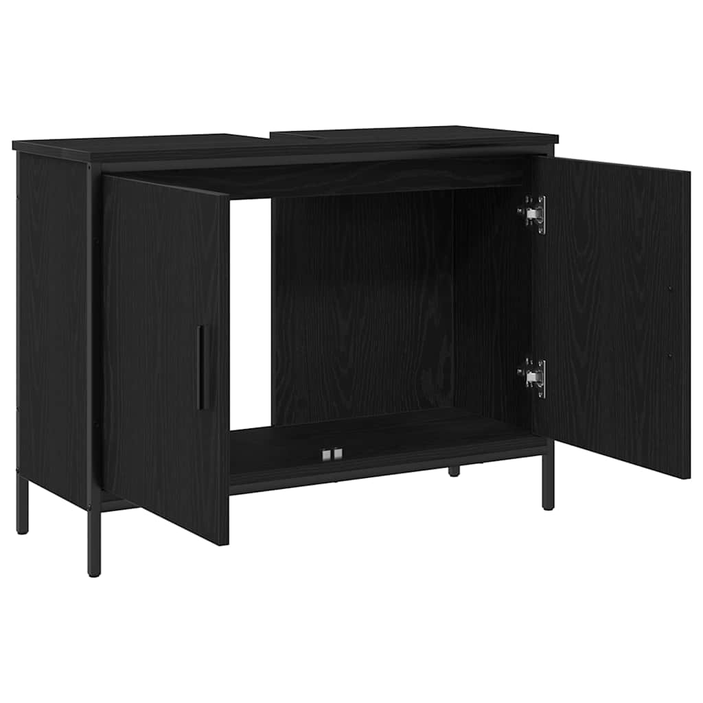 Kupaonski ormarić za sudoper Crni hrast 80 x 30 x 60 cm