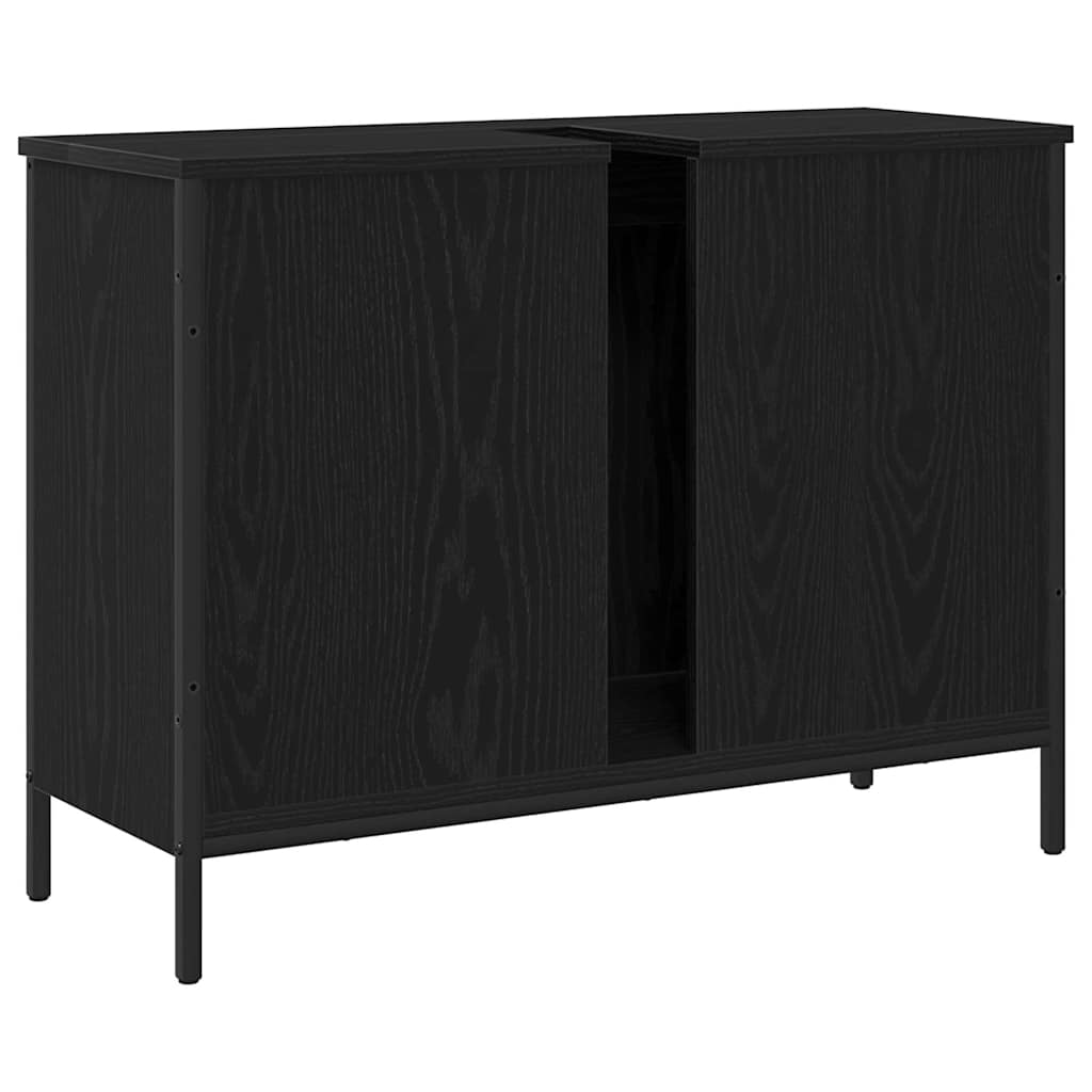 Kupaonski ormarić za sudoper Crni hrast 80 x 30 x 60 cm