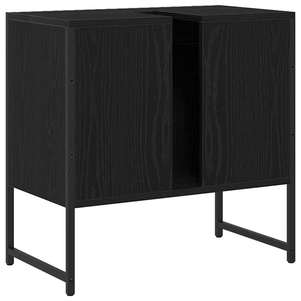 Kupaonski ormarić za sudoper Crni hrast 60 x 30 x 60 cm