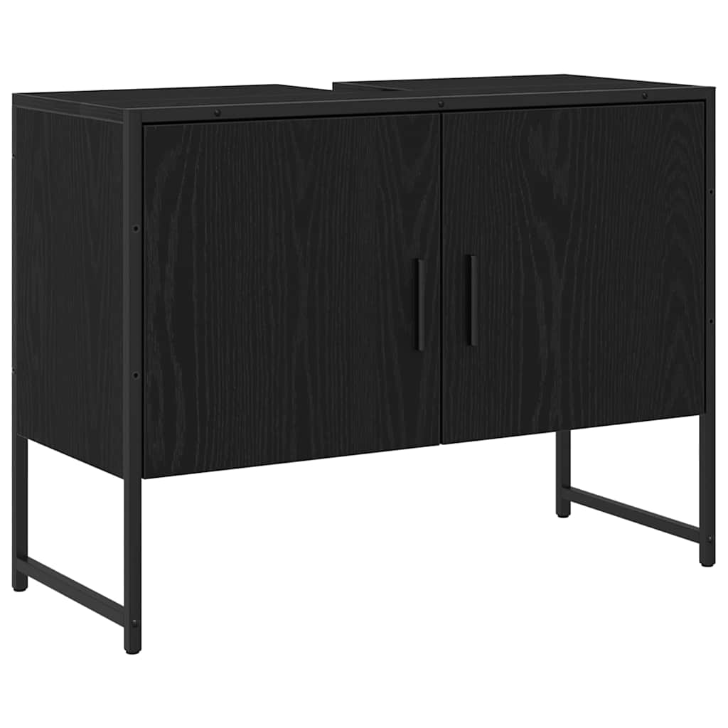 Kupaonski ormarić za sudoper Crni hrast 80 x 30 x 60 cm
