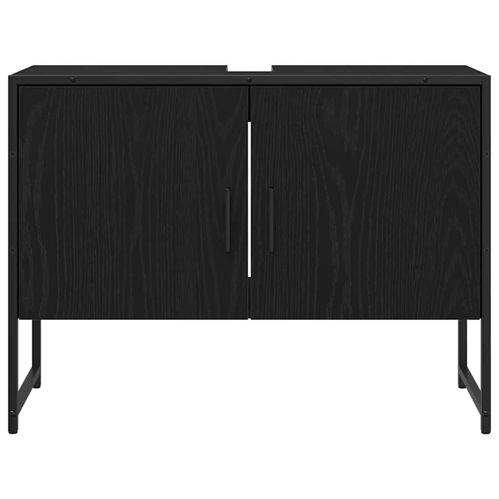 Kupaonski ormarić za sudoper Crni hrast 80 x 30 x 60 cm
