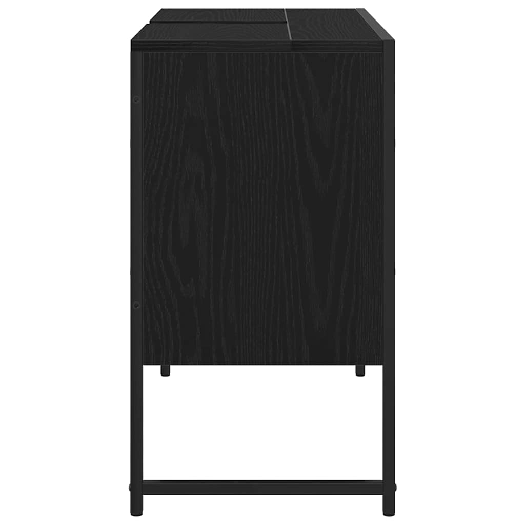 Kupaonski ormarić za sudoper Crni hrast 80 x 30 x 60 cm