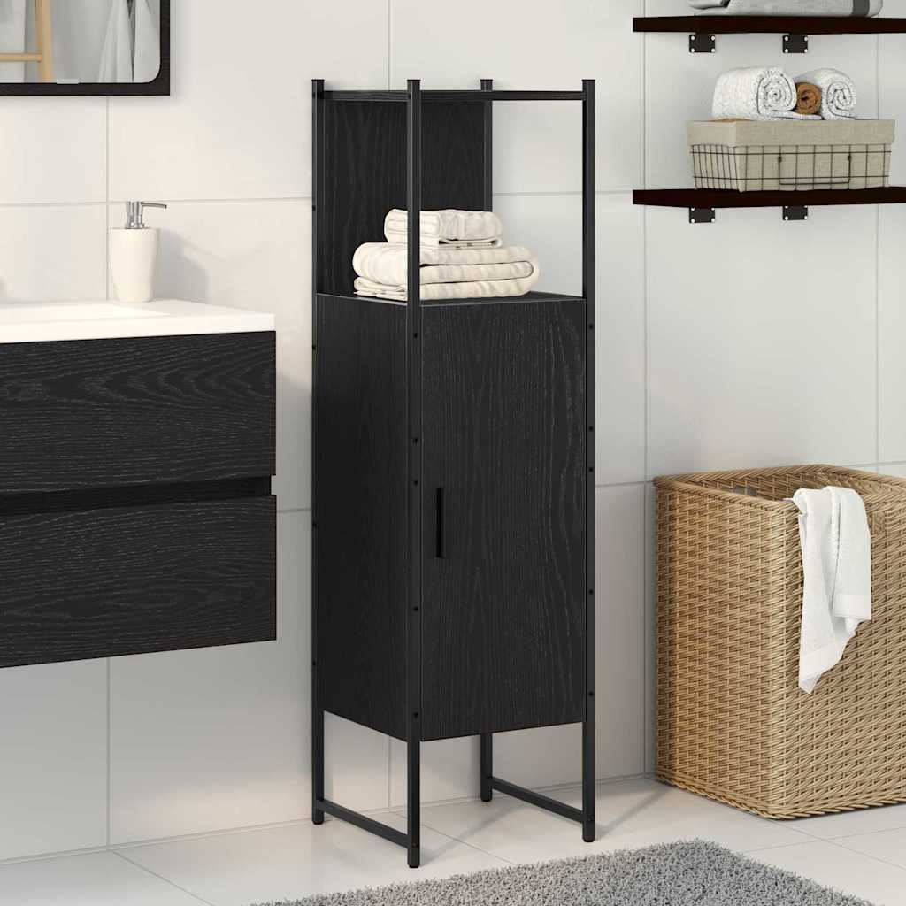 Set namještaja za kupaonicu Zidne Crni hrast 33 x 33 x 120,5 cm