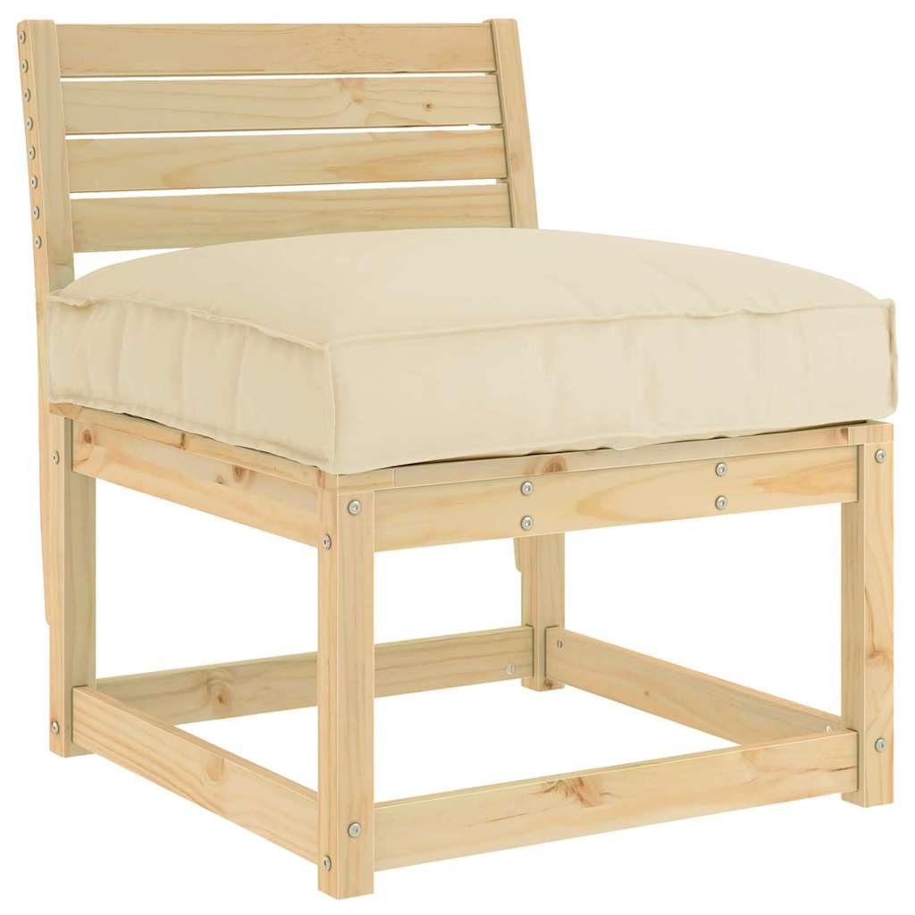 Jastuk Bež 80 x 80 x 12 cm Oxford tkanina