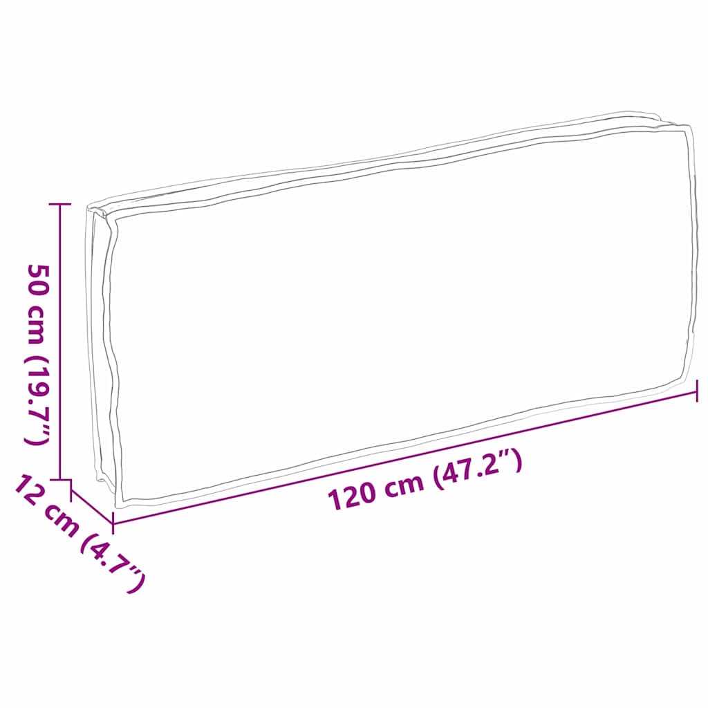 Jastuk Siva 120 x 50 x 12 cm Oxford tkanina