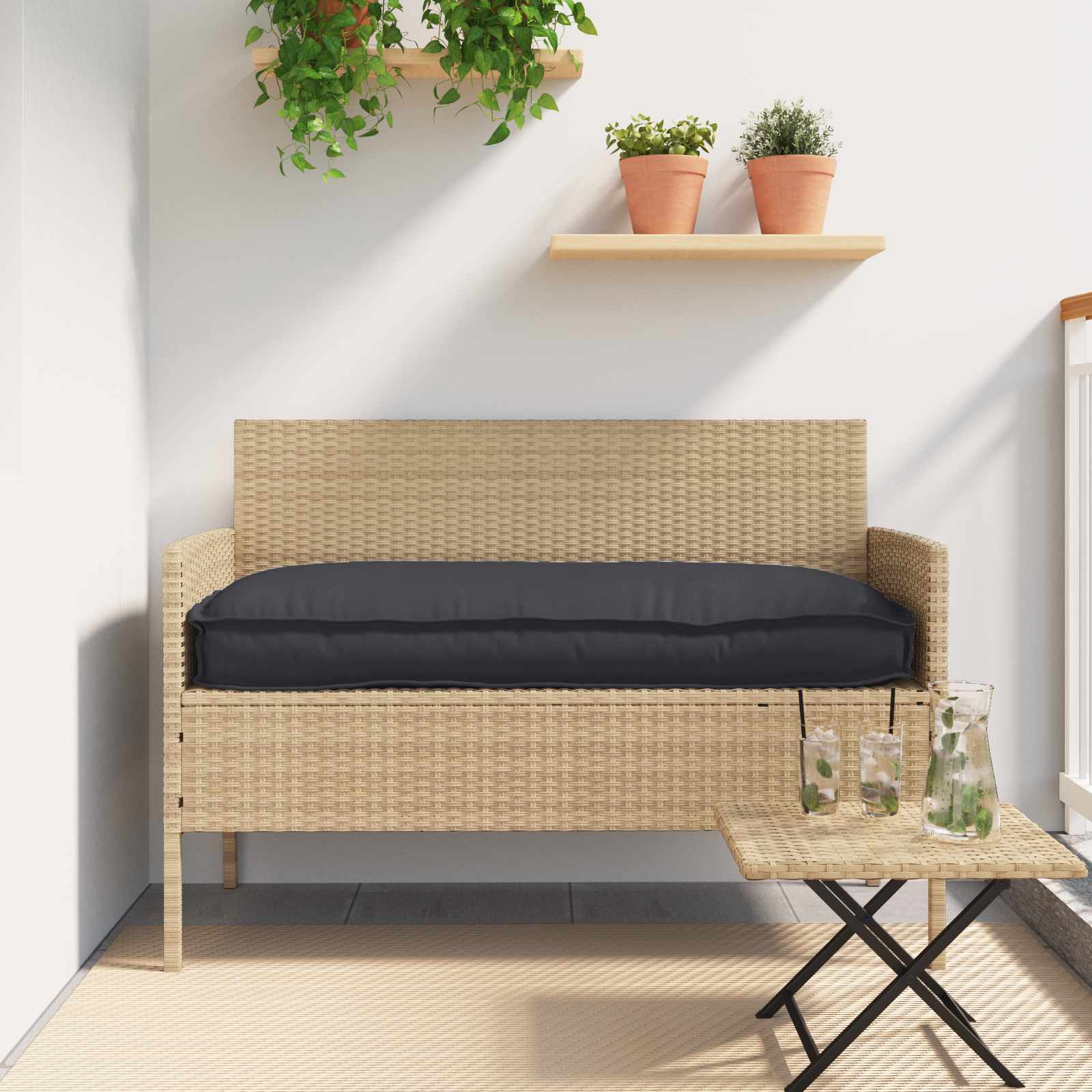 Jastuk Crna 120 x 60 x 12 cm Oxford tkanina