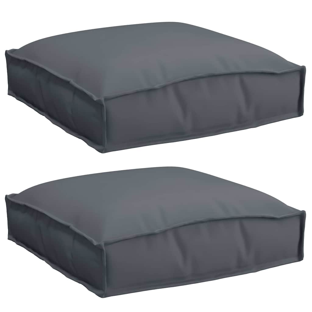 Jastuk 2 pcs Antracit 40 x 40 x 8 cm Oxford tkanina