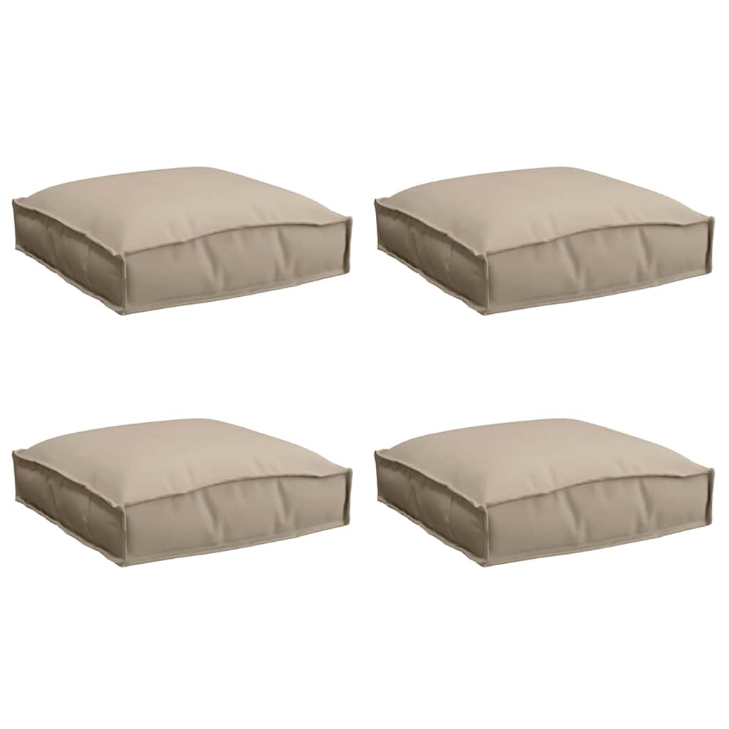 Jastuk 4 pcs Sivo-smeđa 40 x 40 x 8 cm Oxford tkanina