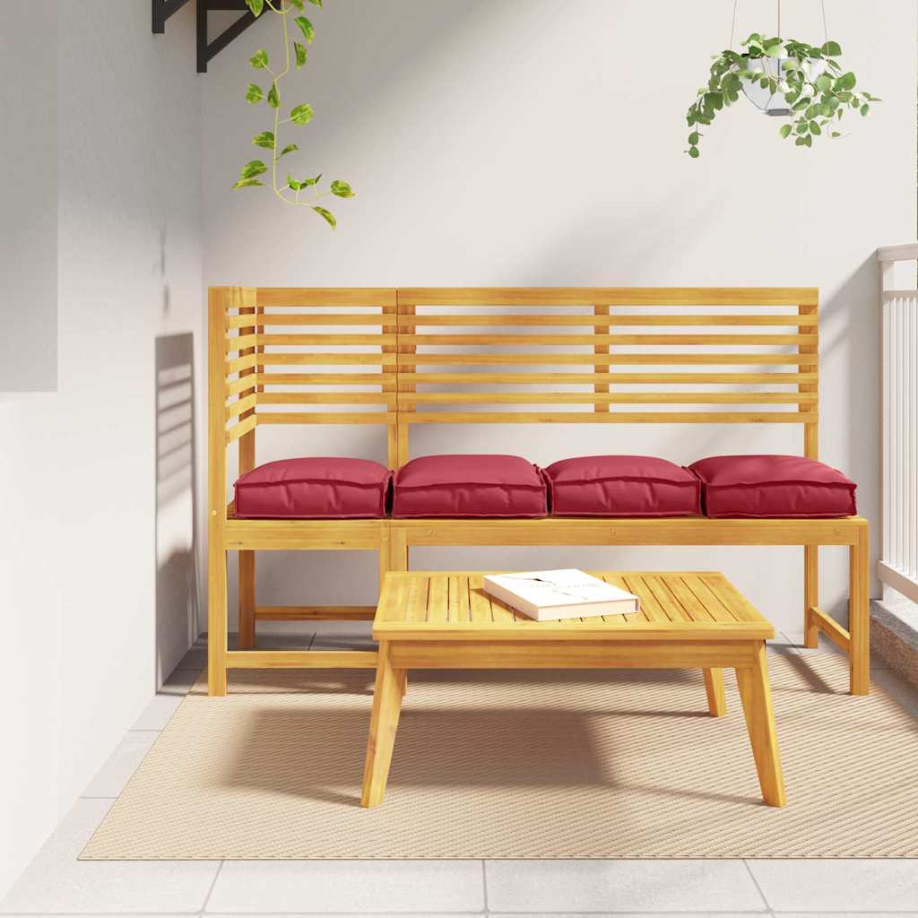 Jastuk 4 pcs Vinska crvena 40 x 40 x 8 cm Oxford tkanina