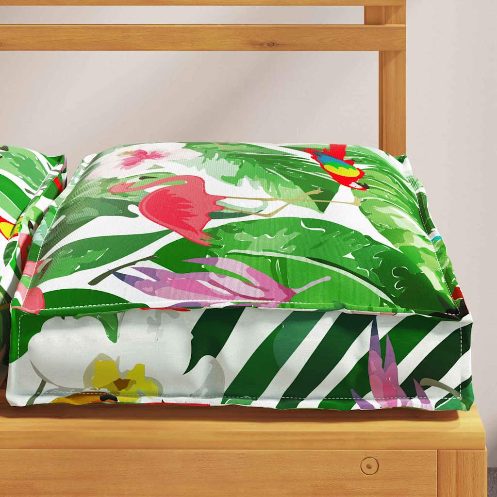 Jastuk Cvjetni 4 pcs Šareni 40 x 40 x 8 cm Oxford tkanina