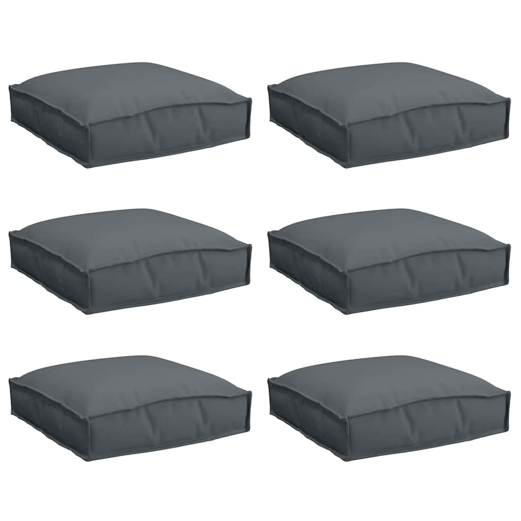 Jastuk 6 pcs Antracit 40 x 40 x 8 cm Oxford tkanina