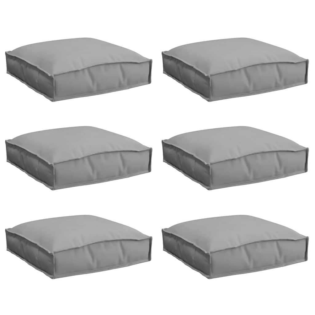 Jastuk 6 pcs Siva 40 x 40 x 8 cm Oxford tkanina