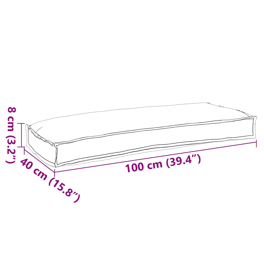 Jastuk Bež 100 x 40 x 8 cm Oxford tkanina
