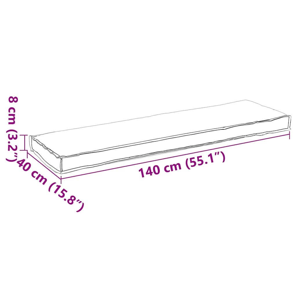 Jastuk Siva 140 x 40 x 8 cm Oxford tkanina