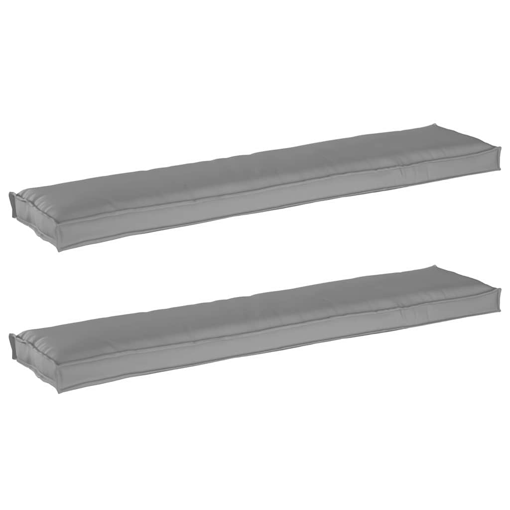 Set jastučića za palete 2 pcs Siva 180 x 40 x 8 cm