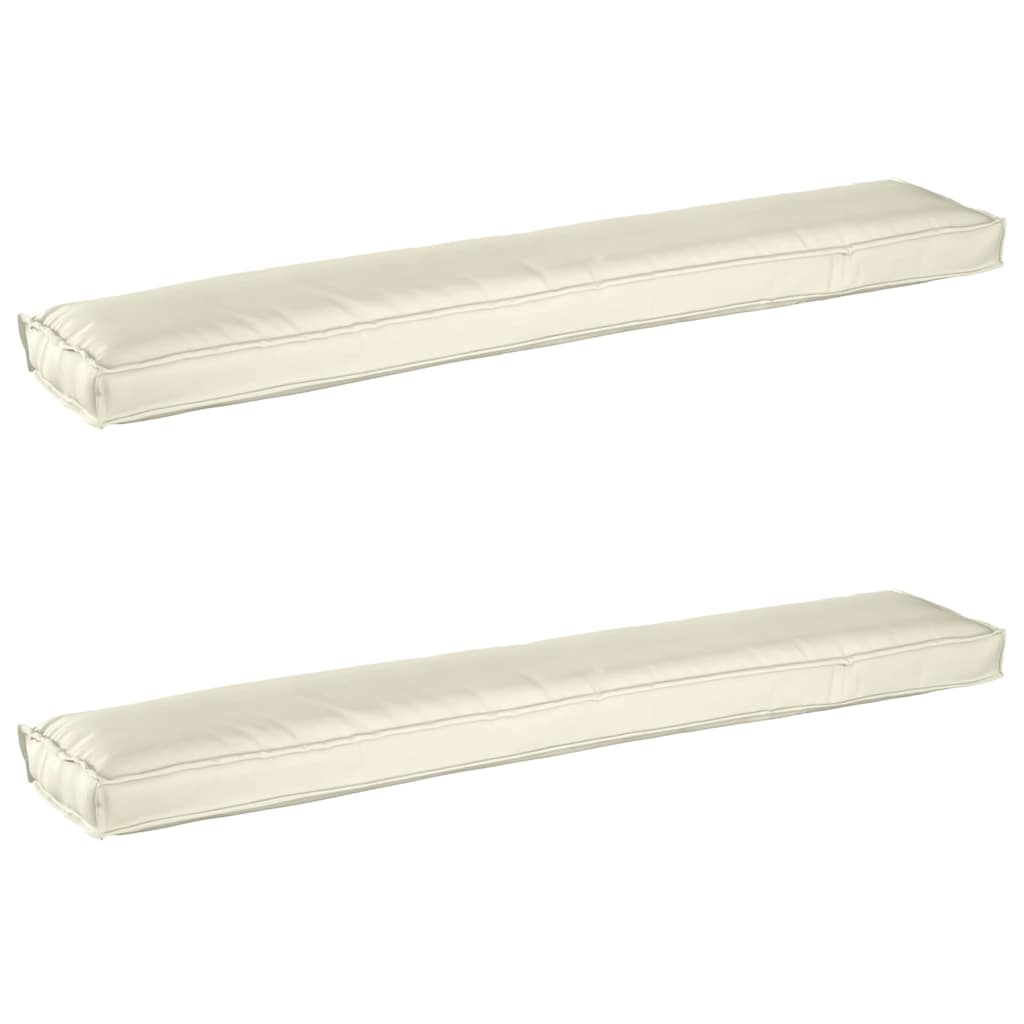 Set jastučića za palete 2 pcs Krema 200 x 40 x 8 cm