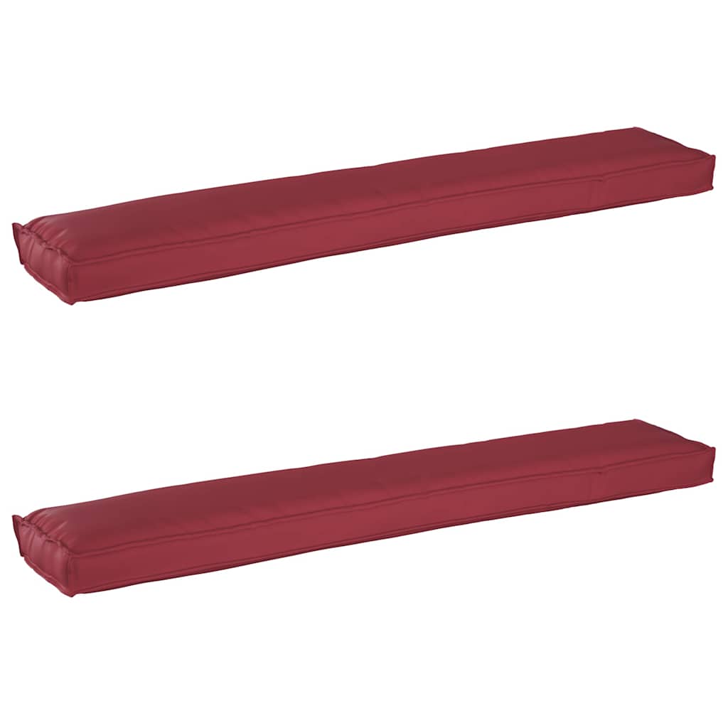 Set jastučića za palete 2 pcs Vinska crvena 200 x 40 x 8 cm