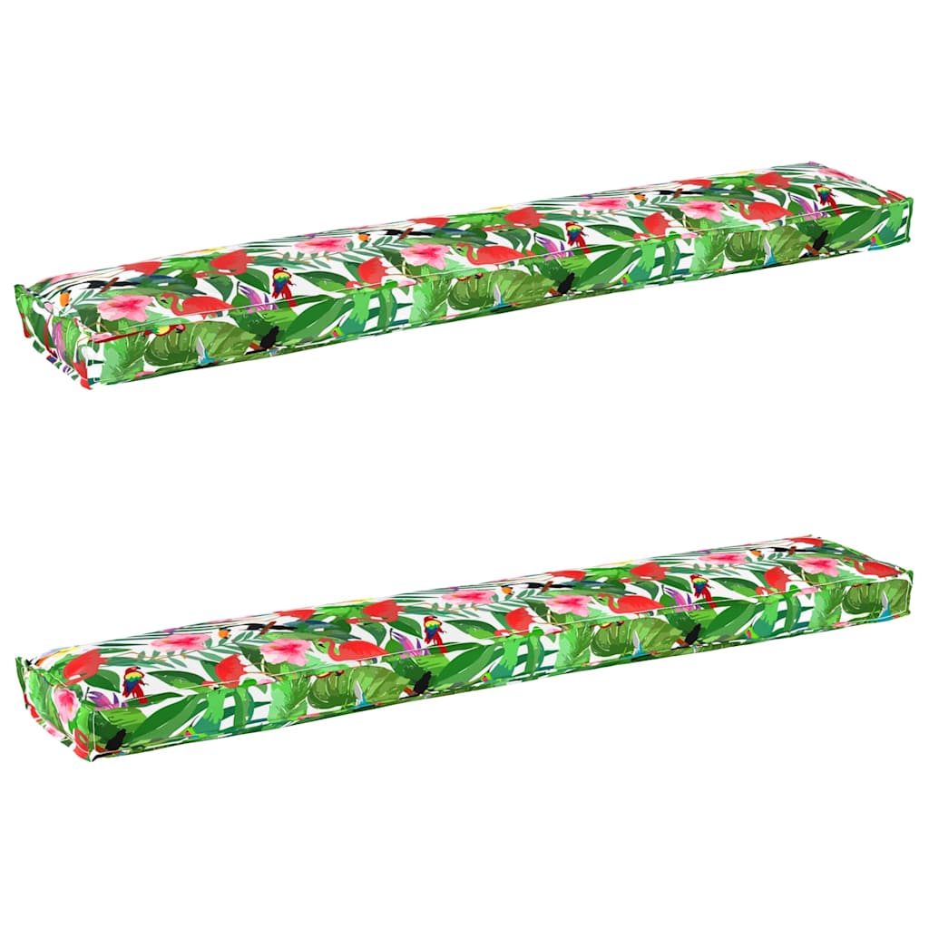 Set jastučića za palete 2 pcs Tropska džungla 200 x 40 x 8 cm