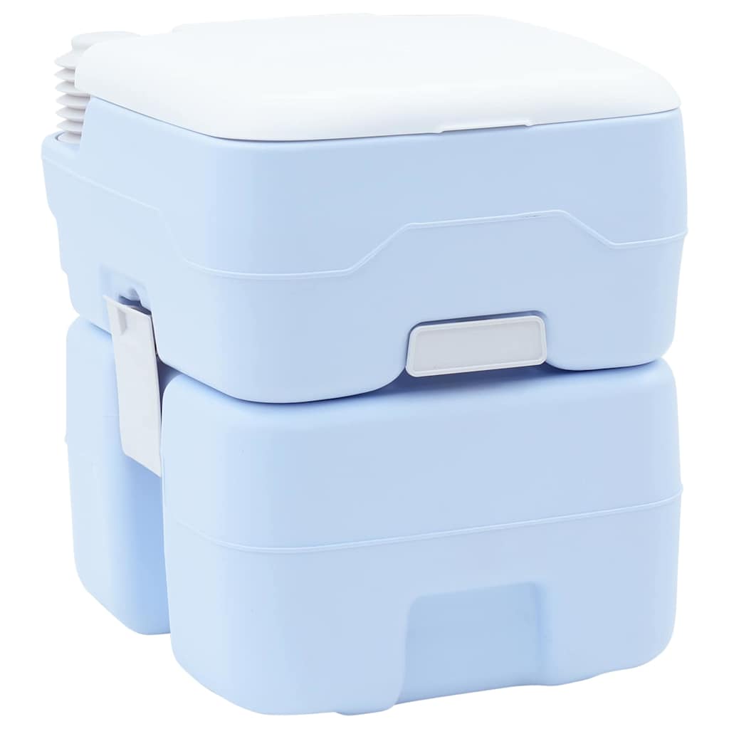 Kamperski WC Svijetloplava i bijela 41,5 x 36,5 x 42 cm