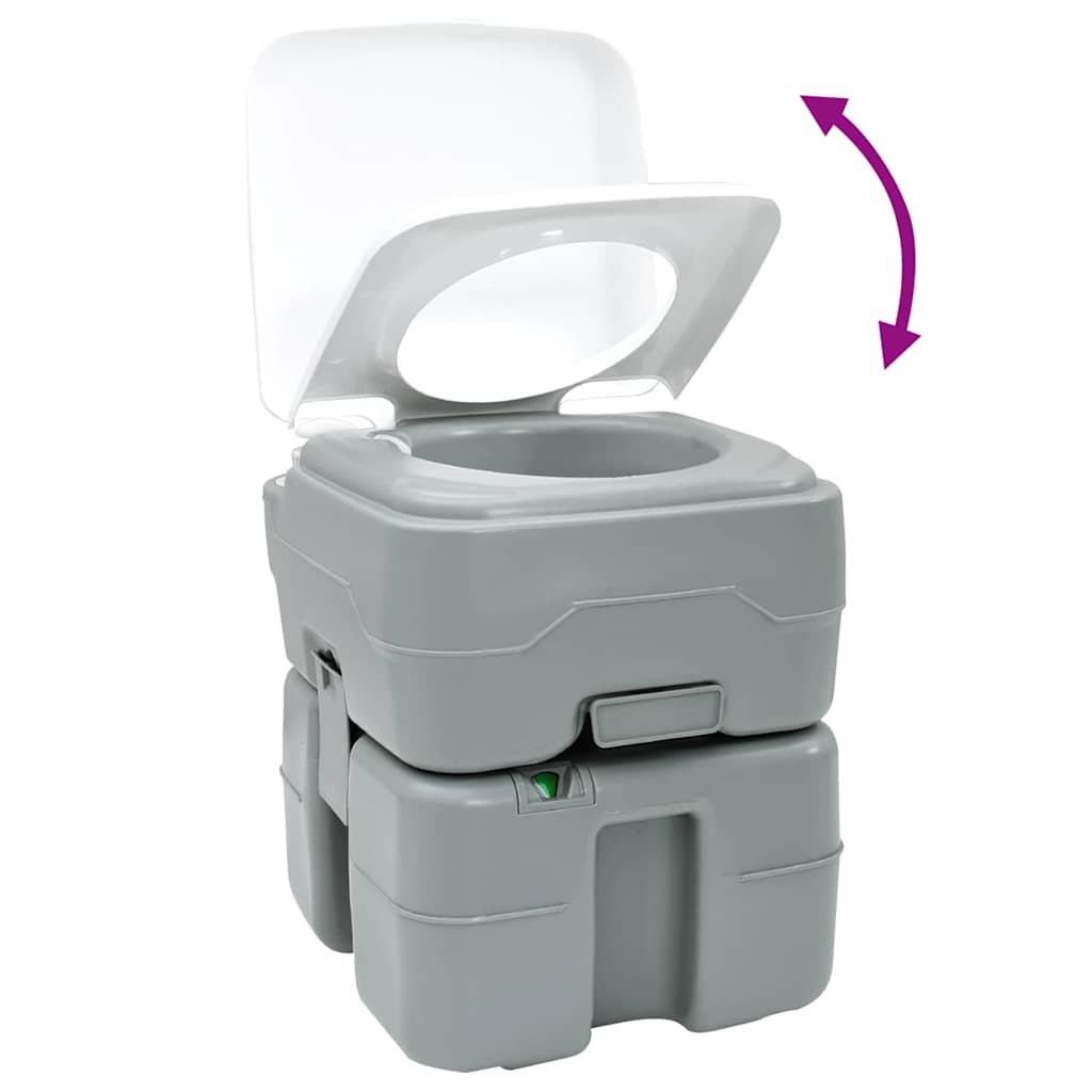 Kamperski WC set 2 pcs Siva 50,5 x 33 x 103 cm