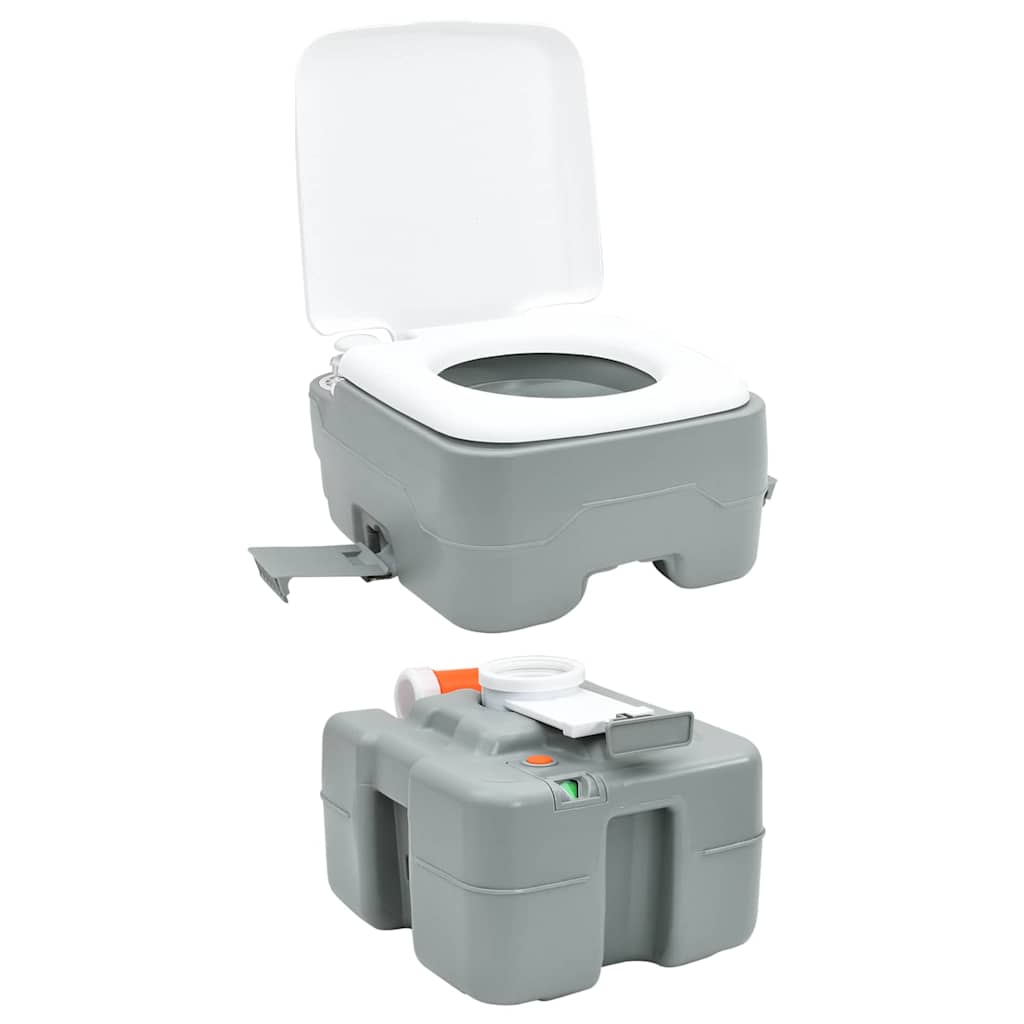 Kamperski WC set 2 pcs Siva 50,5 x 33 x 103 cm