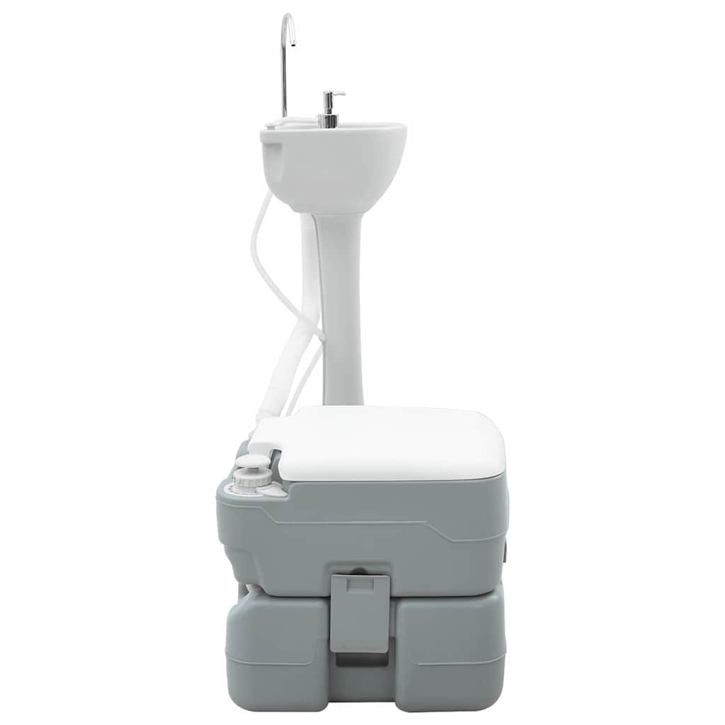 Kamperski WC set 2 pcs Siva 50,5 x 33 x 103 cm