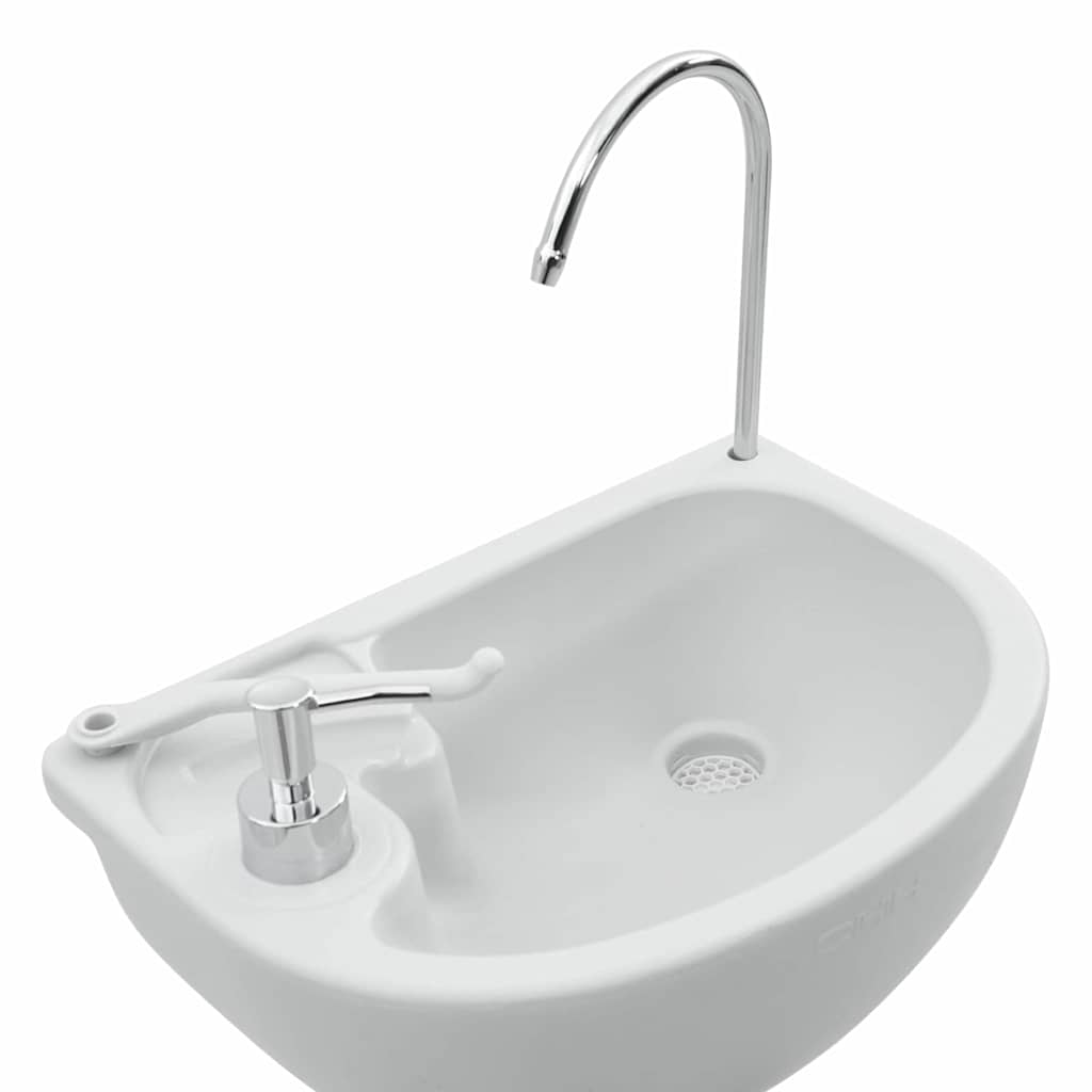 Kamperski WC set 2 pcs Plava i bijela Polietilen Visoke Gustoće