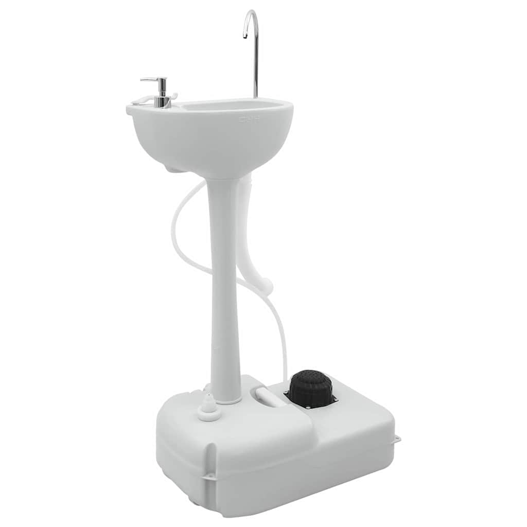 Kamperski WC set 2 pcs Plava i bijela Polietilen Visoke Gustoće