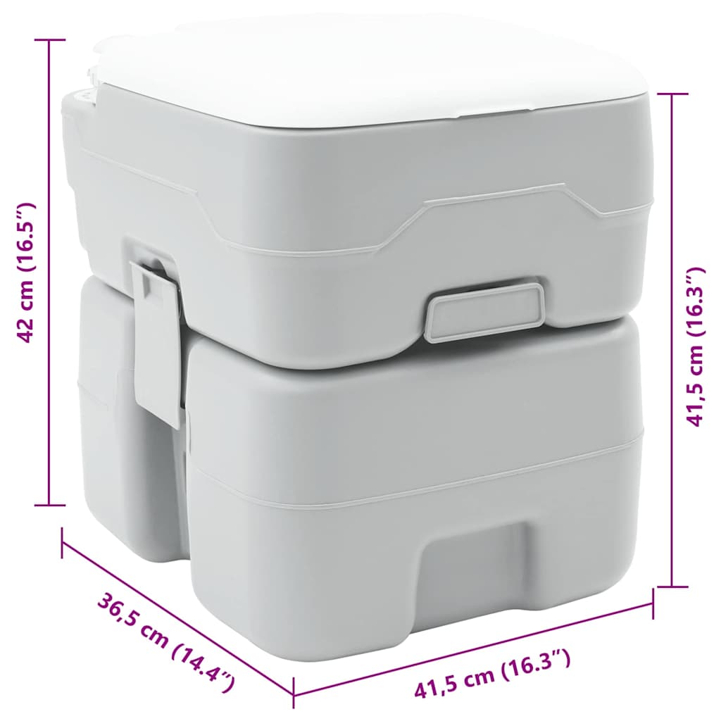 Kamperski WC Siva 41,5 x 36,5 x 42 cm Polietilen Visoke Gustoće