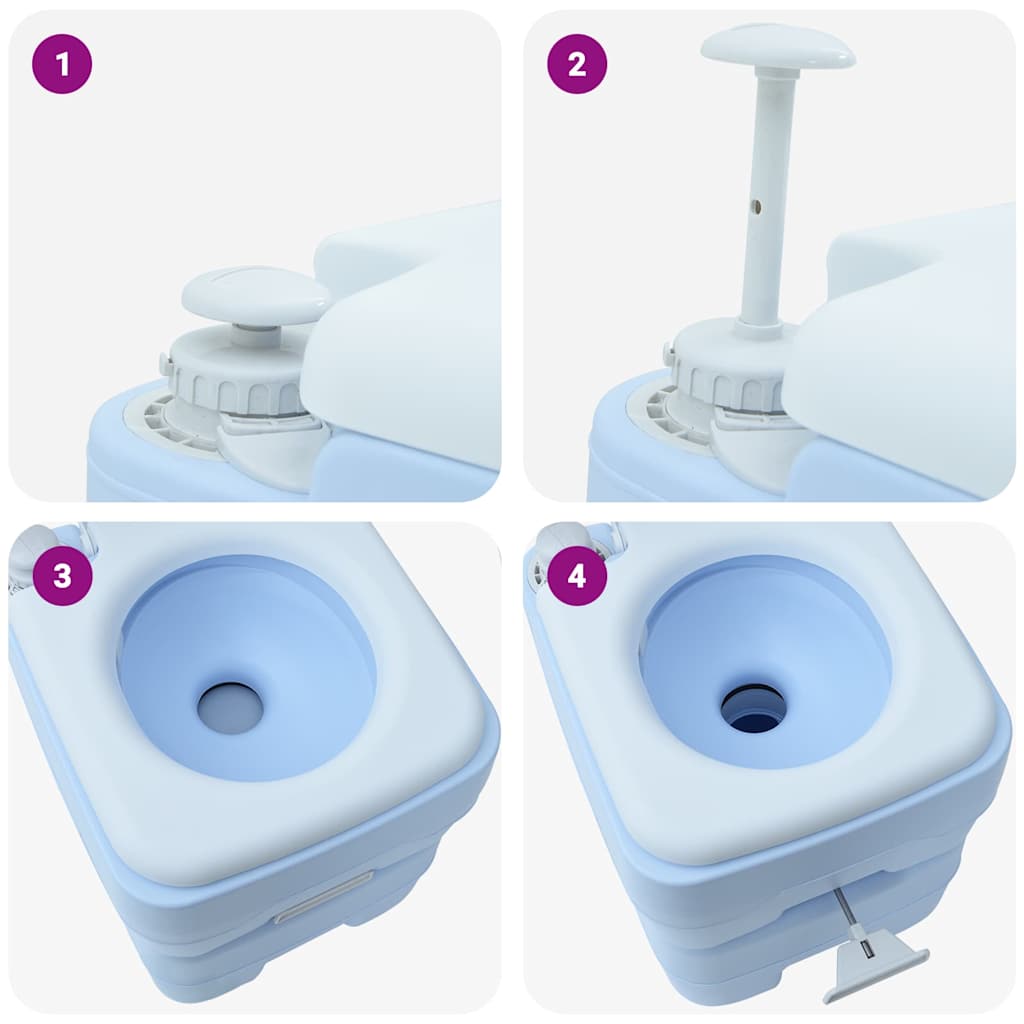 Kamperski WC Plava 41,5 x 36,5 x 42 cm