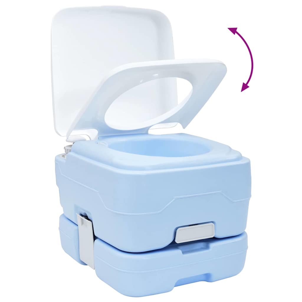 Kamperski WC Svijetloplava i bijela 41,5 x 36,5 x 30 cm