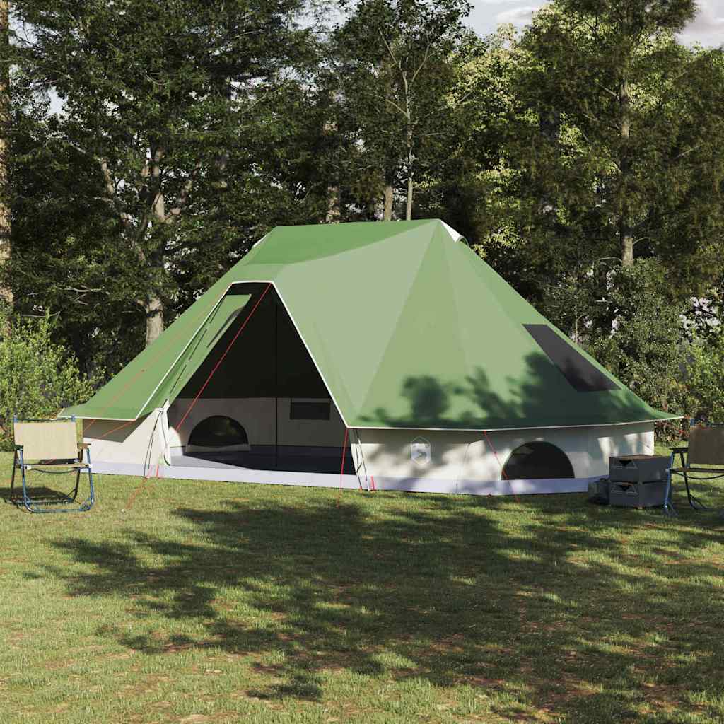 Tipi šator s krovom s pohranom Zelena 680 x 430 x 270 cm taft