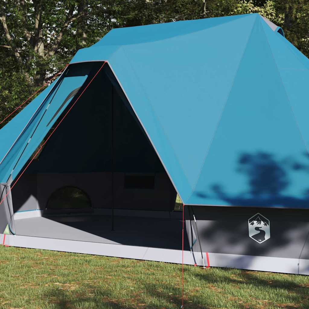 Tipi šator s krovom s pohranom Plava 680 x 430 x 270 cm taft
