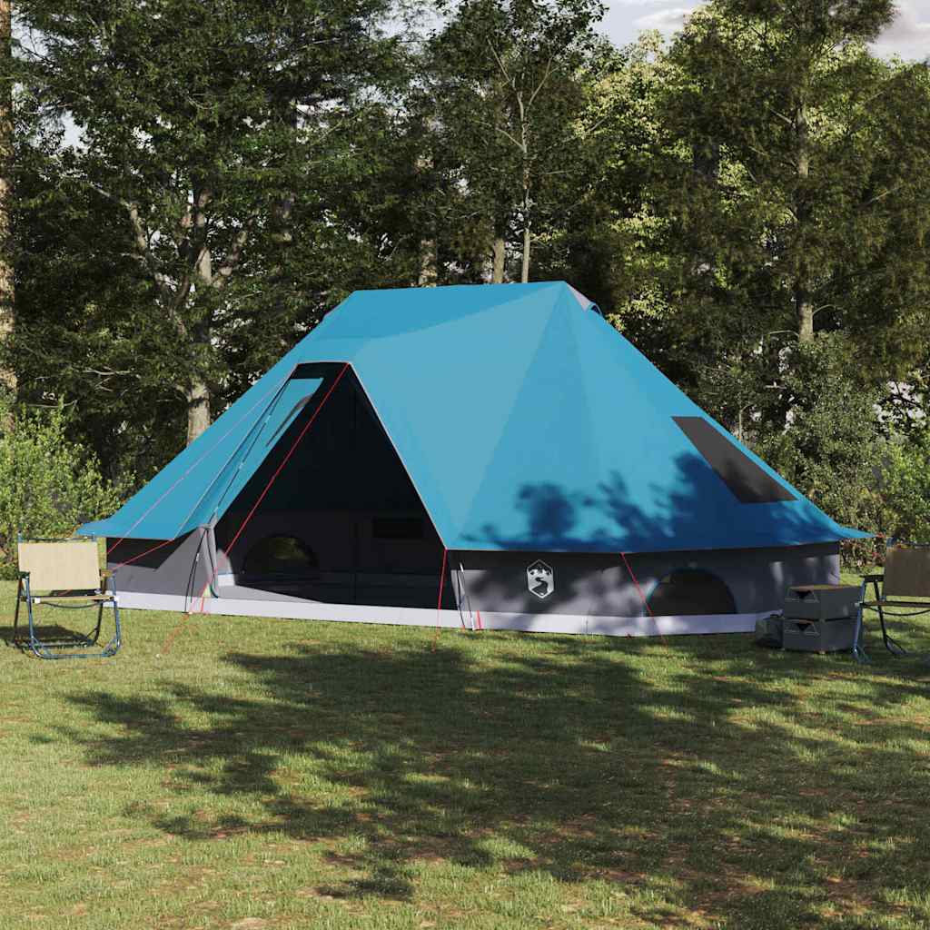 Tipi šator s krovom s pohranom Plava 680 x 430 x 270 cm taft