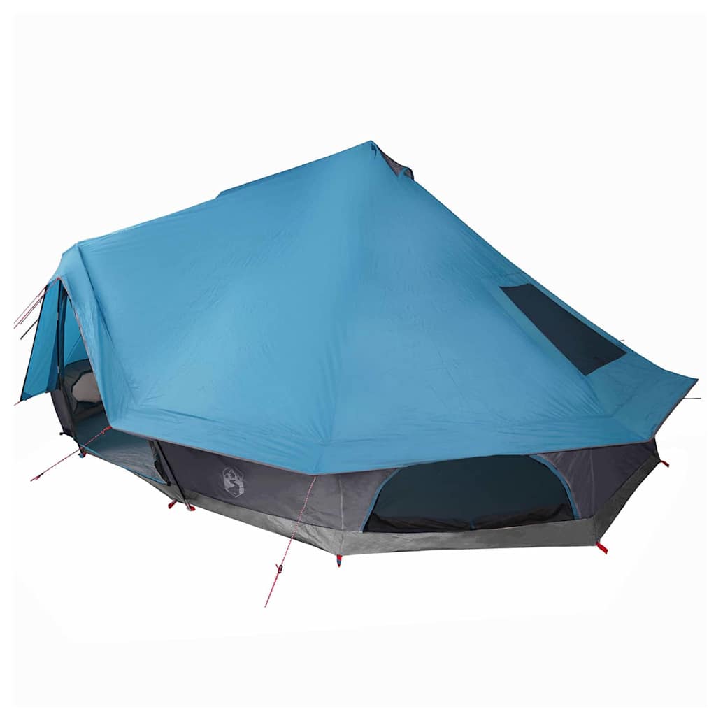 Tipi šator s krovom s pohranom Plava 680 x 430 x 270 cm taft