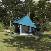 Tipi šator s krovom s pohranom Plava 404 x 370 x 270 cm taft
