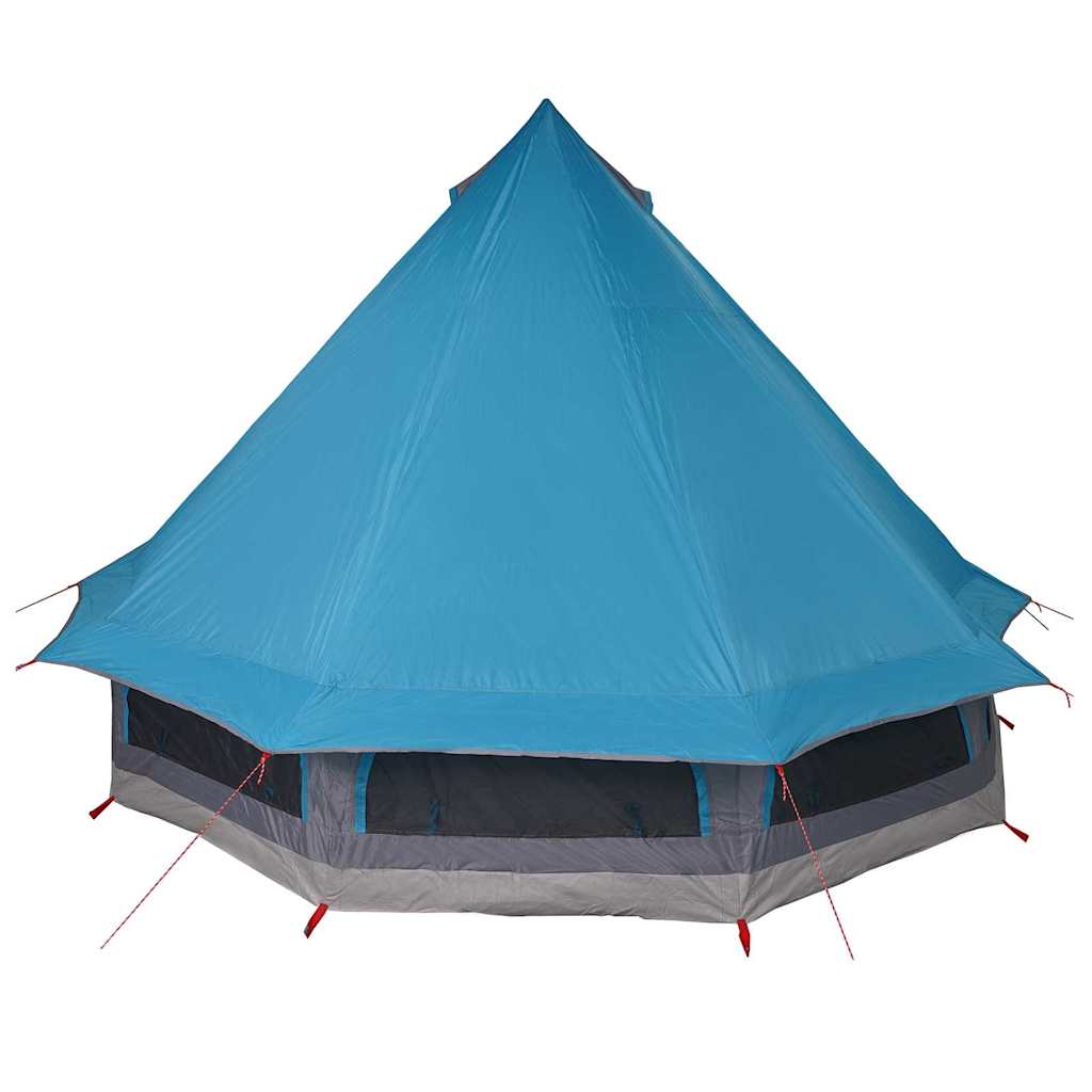 Tipi šator s krovom s pohranom Plava 404 x 370 x 270 cm taft