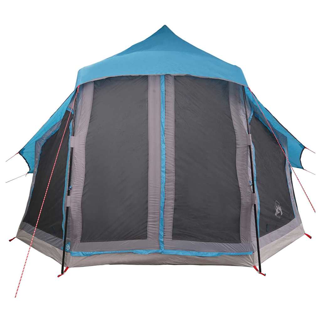 Tipi šator s krovom s pohranom Plava 404 x 370 x 270 cm taft