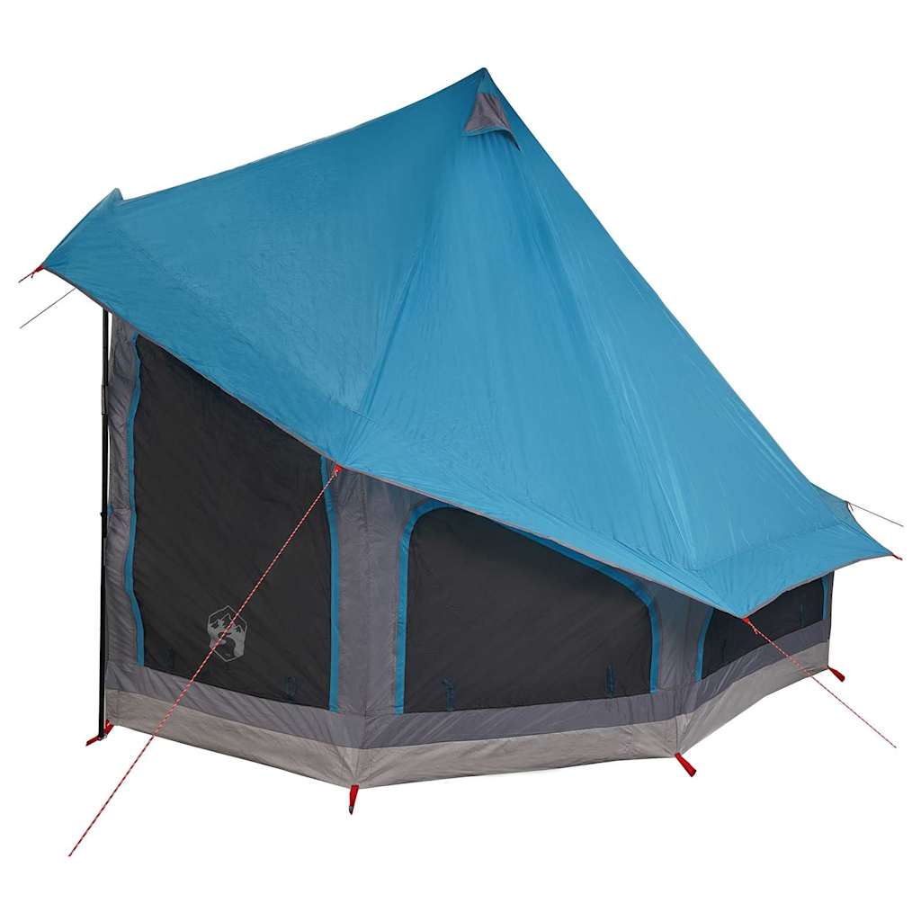 Tipi šator s krovom s pohranom Plava 404 x 370 x 270 cm taft