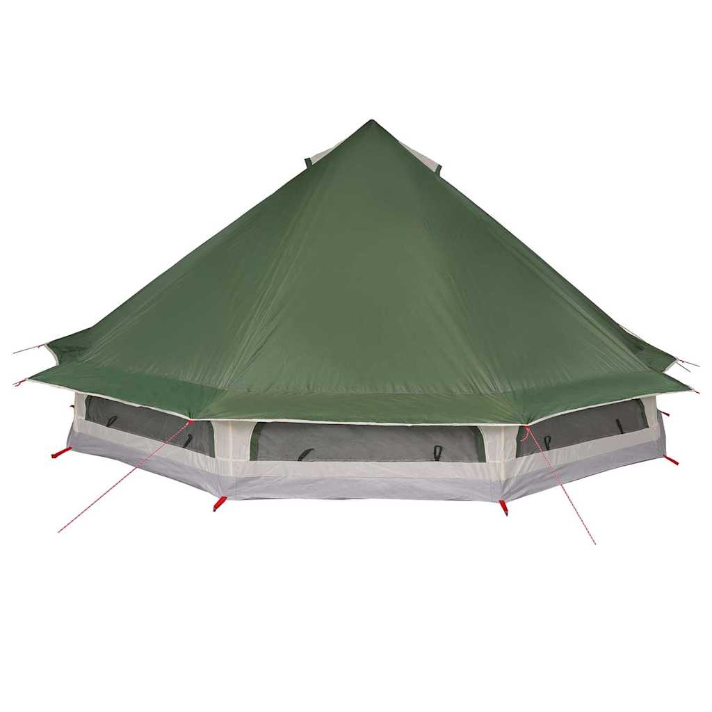 Tipi šator s krovom s pohranom Zelena 508 x 470 x 300 cm taft