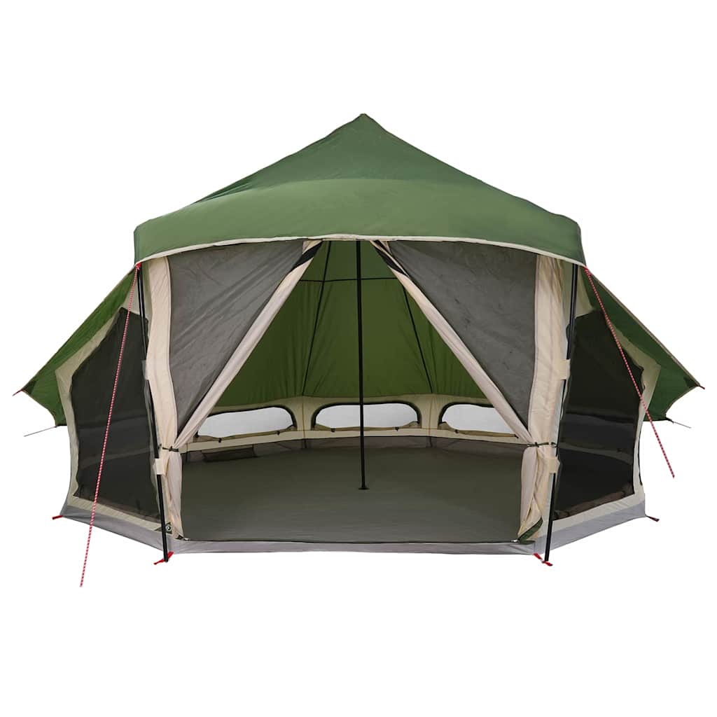 Tipi šator s krovom s pohranom Zelena 508 x 470 x 300 cm taft
