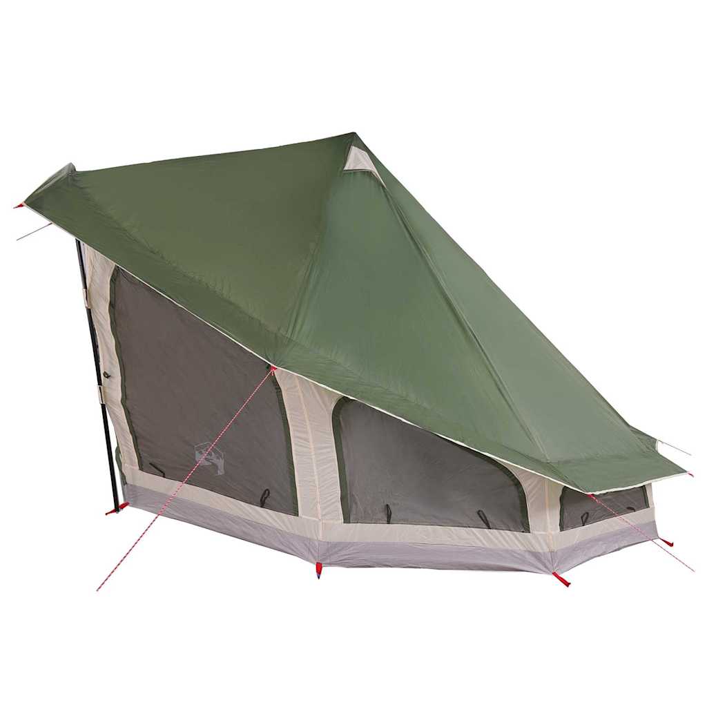 Tipi šator s krovom s pohranom Zelena 508 x 470 x 300 cm taft