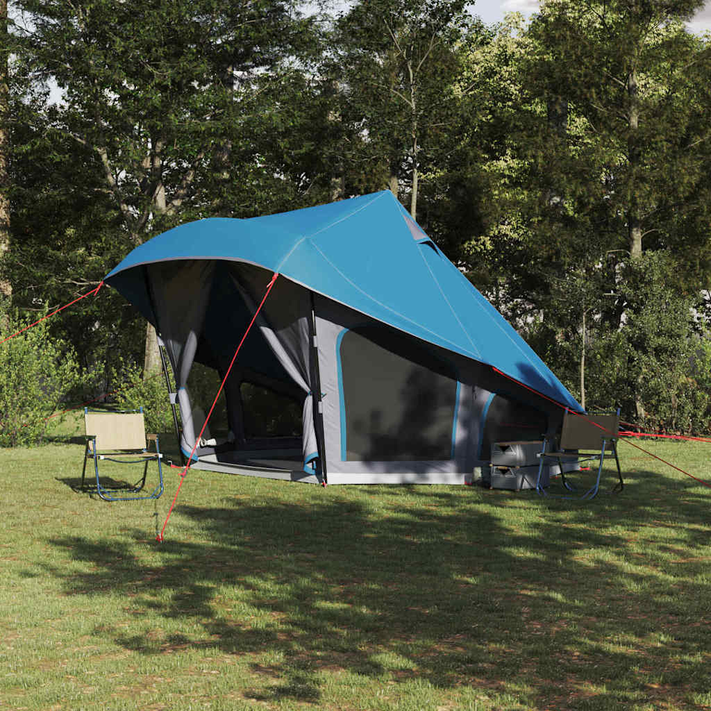 Tipi šator s krovom s pohranom Plava 508 x 470 x 300 cm taft