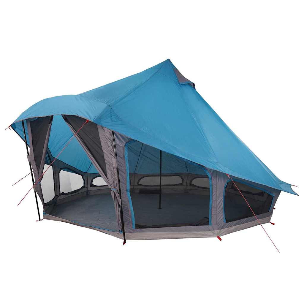 Tipi šator s krovom s pohranom Plava 508 x 470 x 300 cm taft