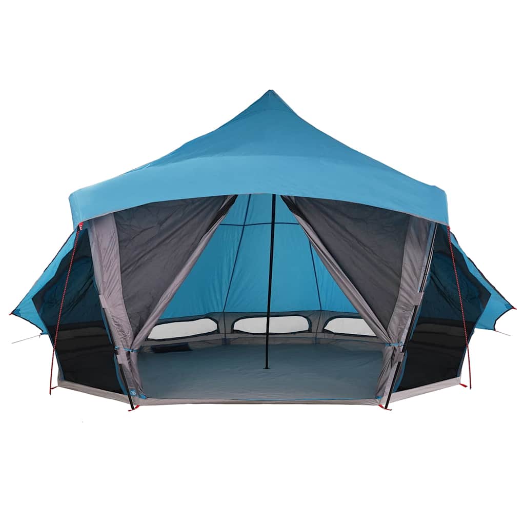 Tipi šator s krovom s pohranom Plava 508 x 470 x 300 cm taft